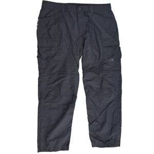 The North Face Convertible Cargo Pants Hiking Travel Outdoor Gray‎ Mens 40